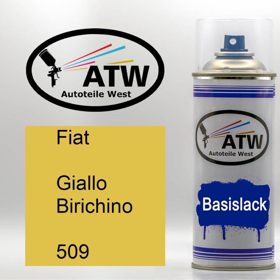 Fiat, Giallo Birichino, 509: 400ml Sprühdose, von ATW Autoteile West.